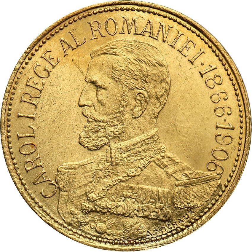 Rumunia. 12 1/2 Lei 1906 40-lecie Karola I
